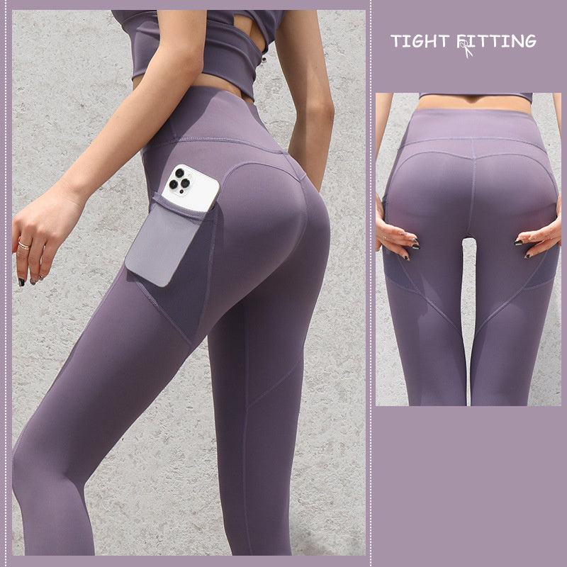 Leggings sans couture de Sport de gymnastique taille haute