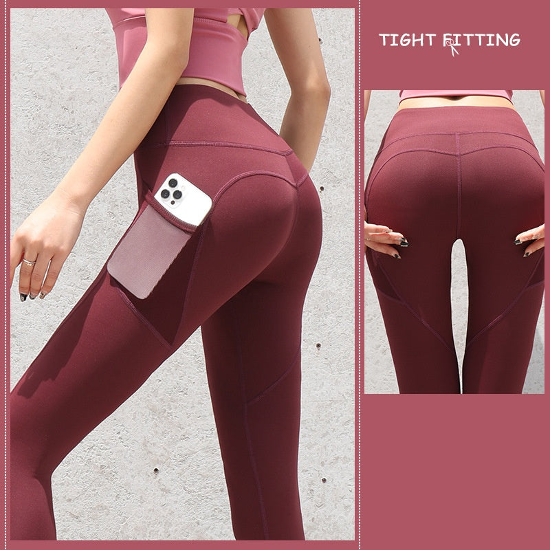 Leggings sans couture de Sport de gymnastique taille haute